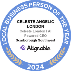 Alignable Local Business Person of the Year 2024 award badge